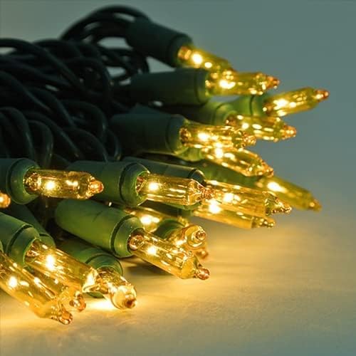 Dazzle Bright Christmas Mini String Lights, 40FT 200 Count Incandescent Waterproof Fairy Lights Plug in, Connectable Christmas Decorations for Indoor Outdoor Home Party Garden Yard, Warm White
