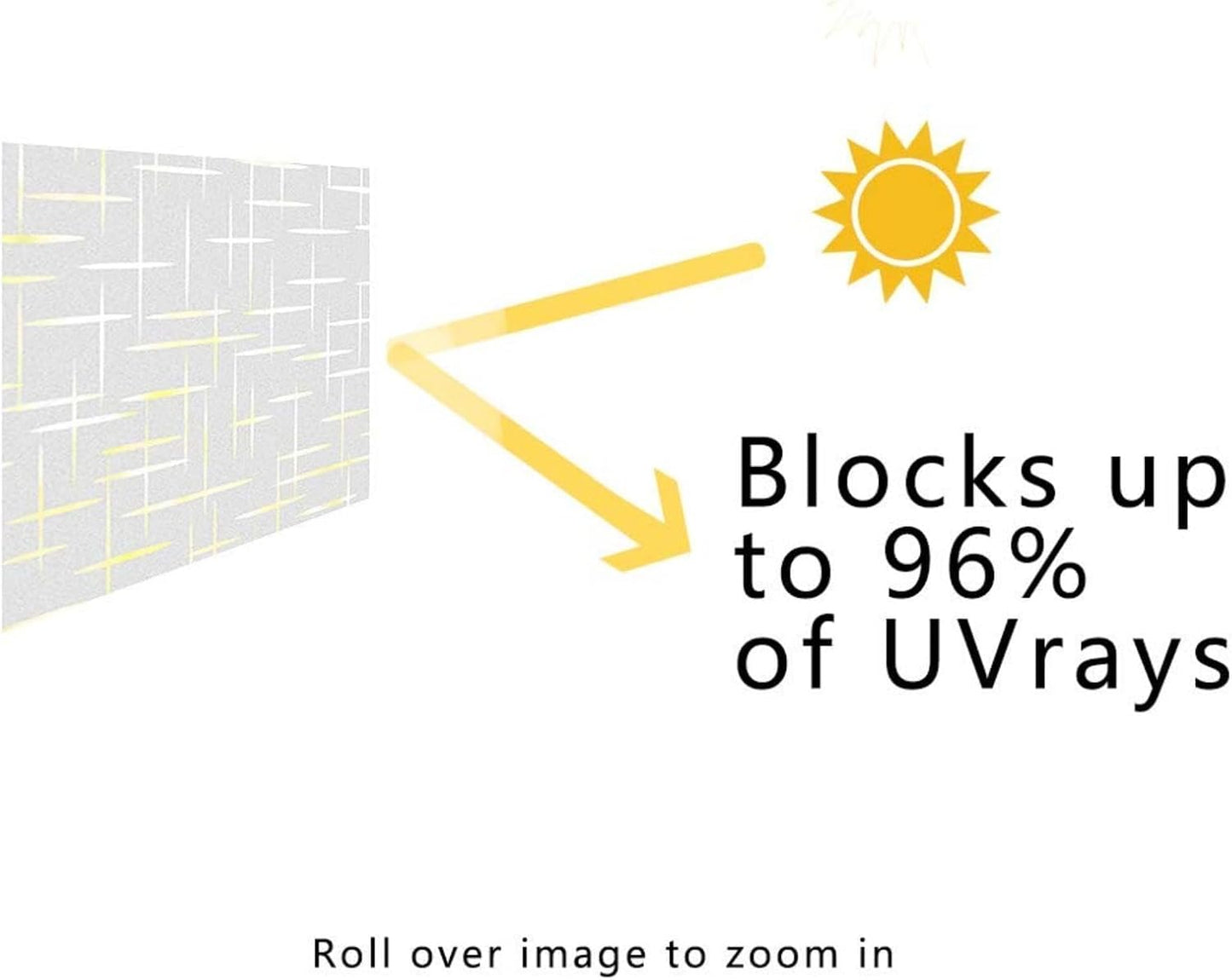 Finnez Frosted Window Film Non-Adhesive, Frosting Privacy Film for Glass Windows, Self Static-Cling Decorative Window Cling for Home Office UV Protection Cross Pattern, 29.5 x 157.4 inches