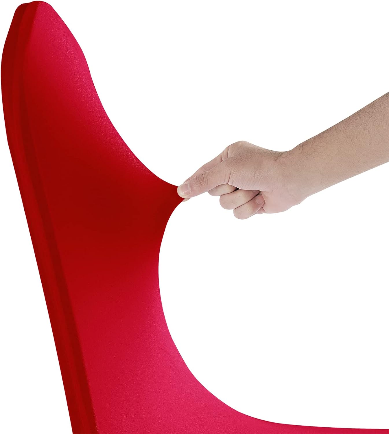 SUPERO Waterproof Spandex Chair Cover 50PCS, Stretch Dining Chair Covers, Polyester Outdoor Chair Covers, Protector Stretch Chair Cover for Party Universal, Banquet, Wedding Event, Hotel(Red)