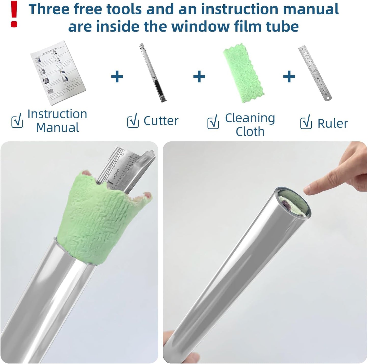 DUOFIRE One Way Window Film Privacy See Out Not in Heat Blocker Window Tint Reflective Mirror Windows Tinting Film for Home Static Cling Anti-UV Sun Blocking Windows Covering(Silver, 35.4x78.7in)