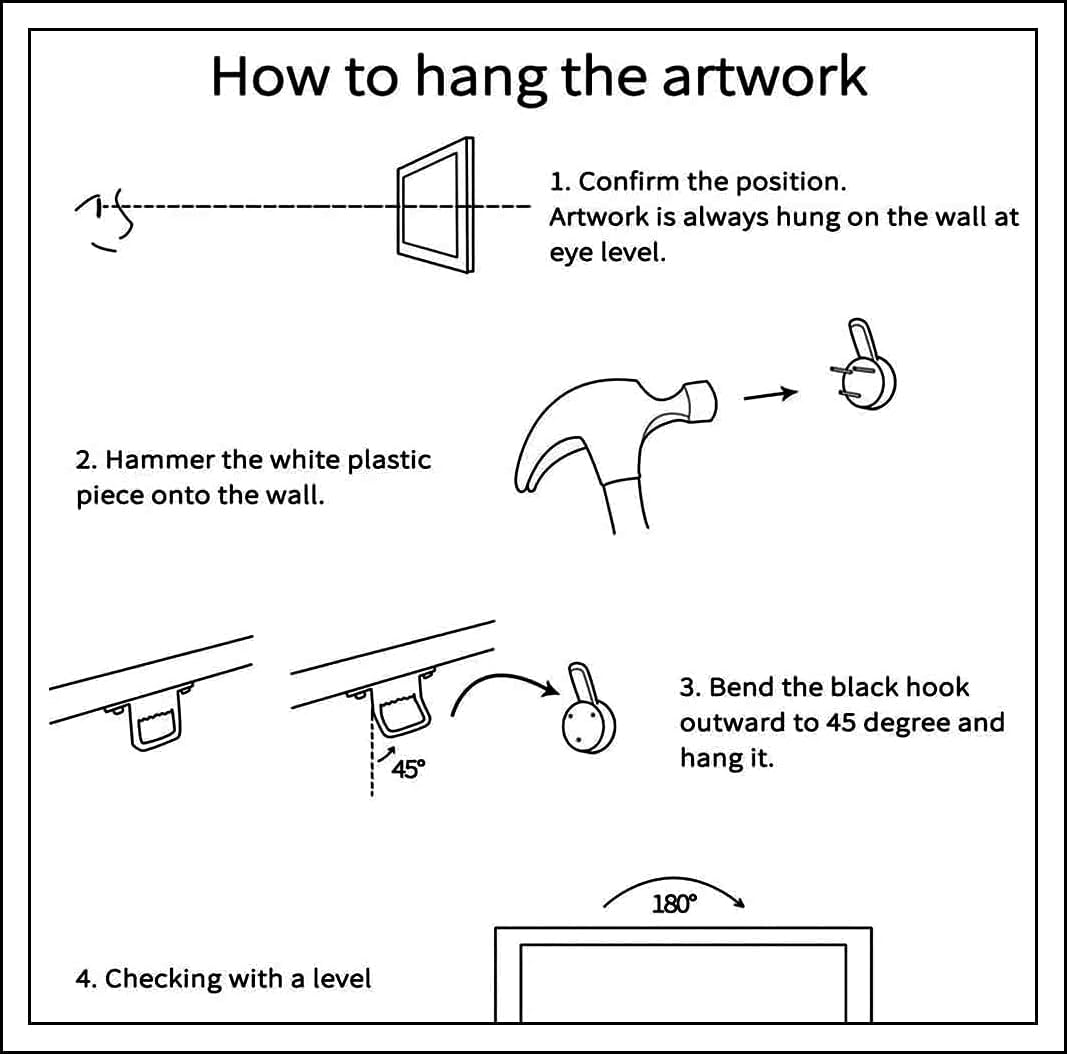 HUADAOART Wall Art Modern Zen Light Luxury Natural Landscape with Golden and White lines Background Wall Decor Canvas Prints for Living Room Bedroom 24x48 Inches (Framed)