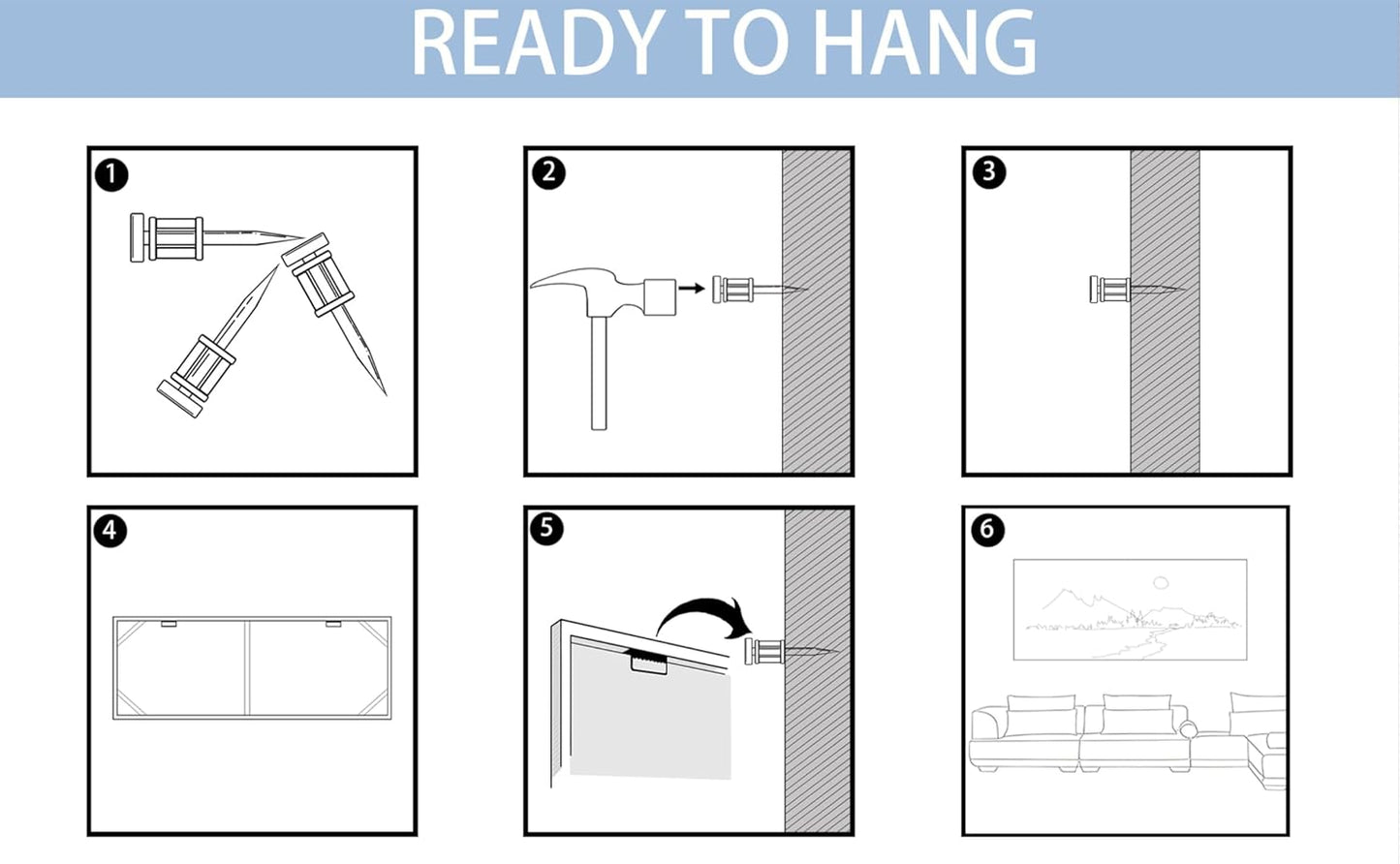 Mofutinpo Blue and Gold Wall Art Framed Navy Blue Decor for Living Room Feather Canvas Art Wall Decor, Blue Bedroom Wall Decor Above Bed Pictures, Painting - Artwork for Walls 29×58IN