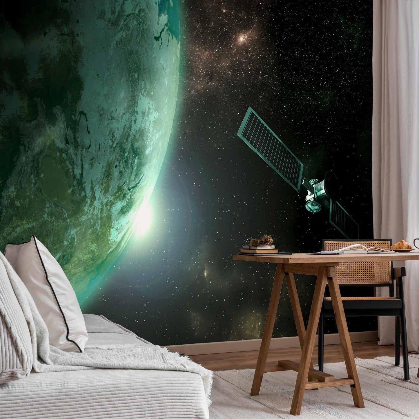 artgeist Premium Wall Mural Cosmos Galaxy 197x138 in - Non-Woven Wallpaper Fleece Wall Decor Photo Print Picture Image Design Home n-B-0007-a-b