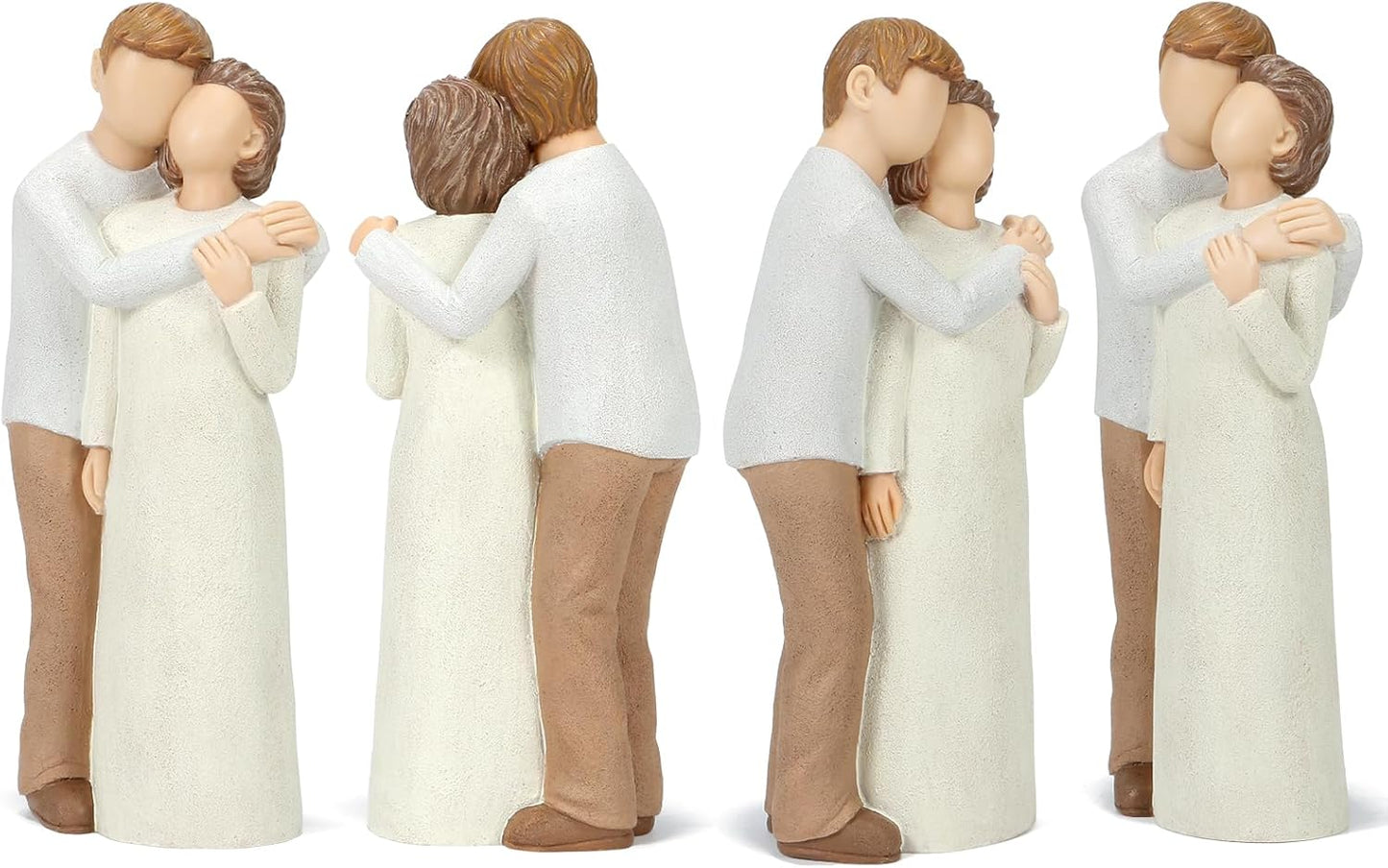 Elderly Mom and Son Figurines, Mother and Adult Son Statues, Love My Mom Gift for Mother’s Day Anniversary Birthday Christmas