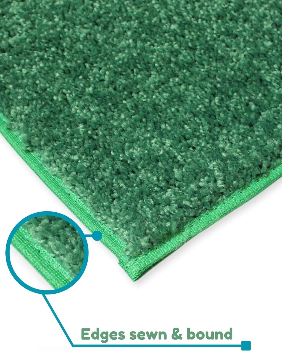 KOECKRITZ Soft and Colorful Kids Classroom Area Rugs (Passes Flammability Pill Test) Many Sizes and Bright Colors to Select from (6' Round, Froggy)