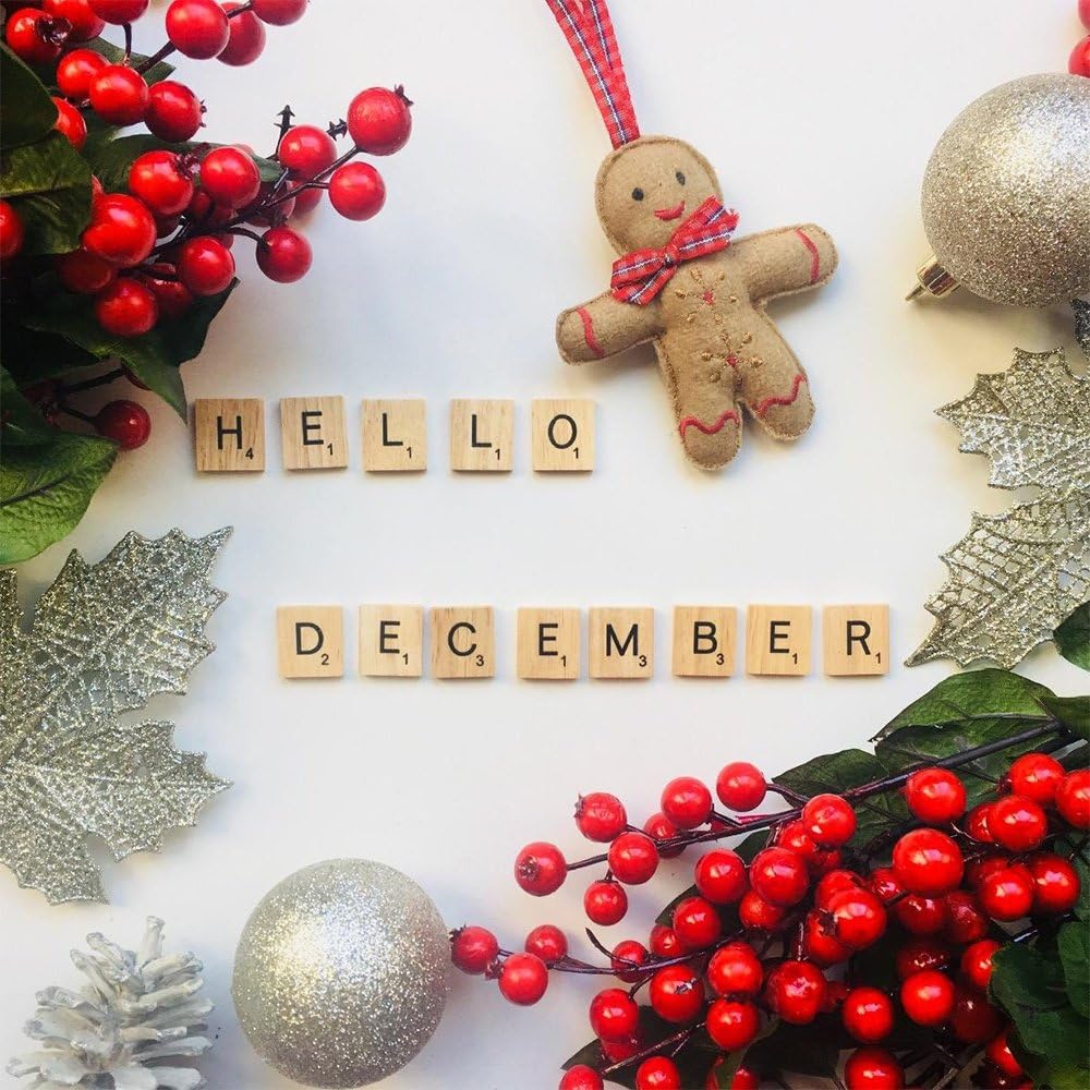 1000 Scrabble Letters for Crafts - Wood Tiles for DIY Gift Decoration - Making Alphabet Coasters and Crossword Game