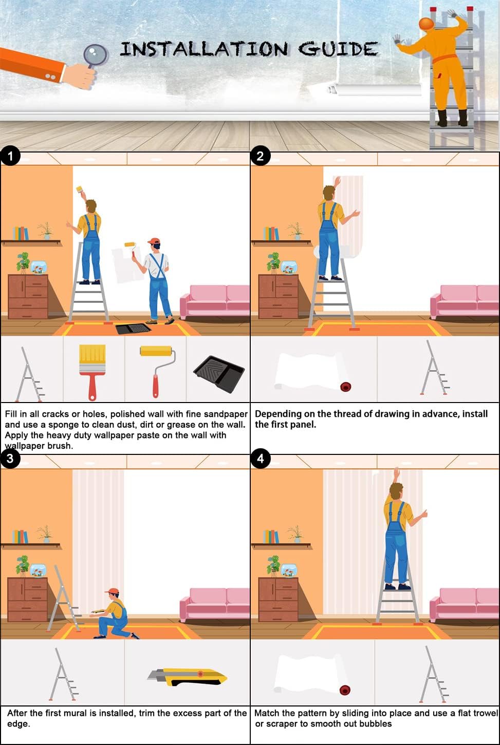 Sunshine into The Sea Wall Mural Large Seascape Wallpaper for Bedroom Livingroom (Not Peel n' Stick)