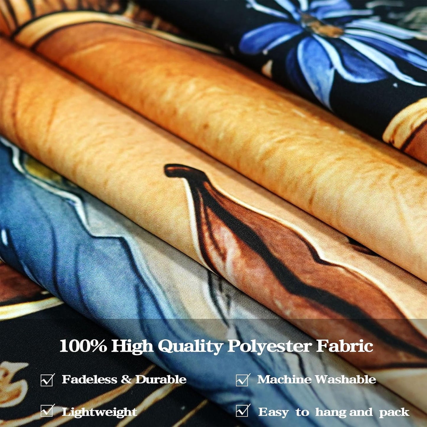 Aipon Sun and Moon Tapestry for Bedroom Boho Vintage Floral Hippie Wall Tapestry Aesthetic Retro Flower Plant Large Tapestries Wall Hanging for Living Room Dorm Decor 80 x 60 Inch