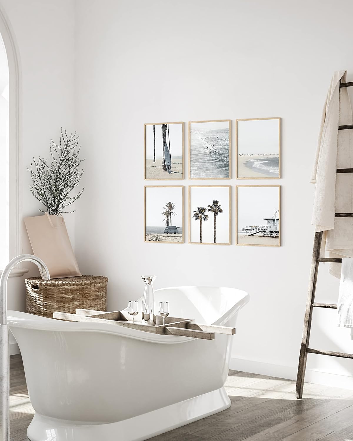 Haus and Hues 12x16 Natural Oak Wood Picture Frames Set of 25 - Premium Bulk Picture Frames 12x16 Bundle - Elegant Gallery Wall Frame Set for Posters, Art Display - Ideal for Wall Decor in Home &