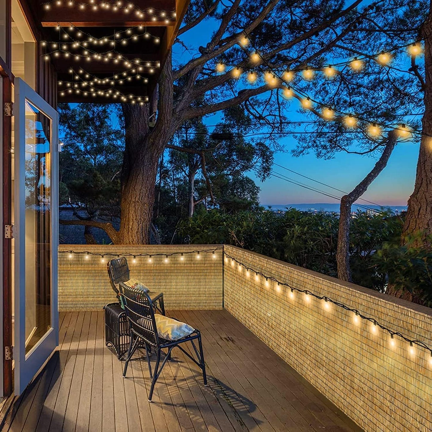 ZNCMRR Bamboo Fencing Decorative Natural Reed Fencing Rolls Bamboo Fence 4 Feet High Privacy Screen Curtains for Balcony Patio Backyard Garden Outdoor 4FT X 16.4FT(Yellow)