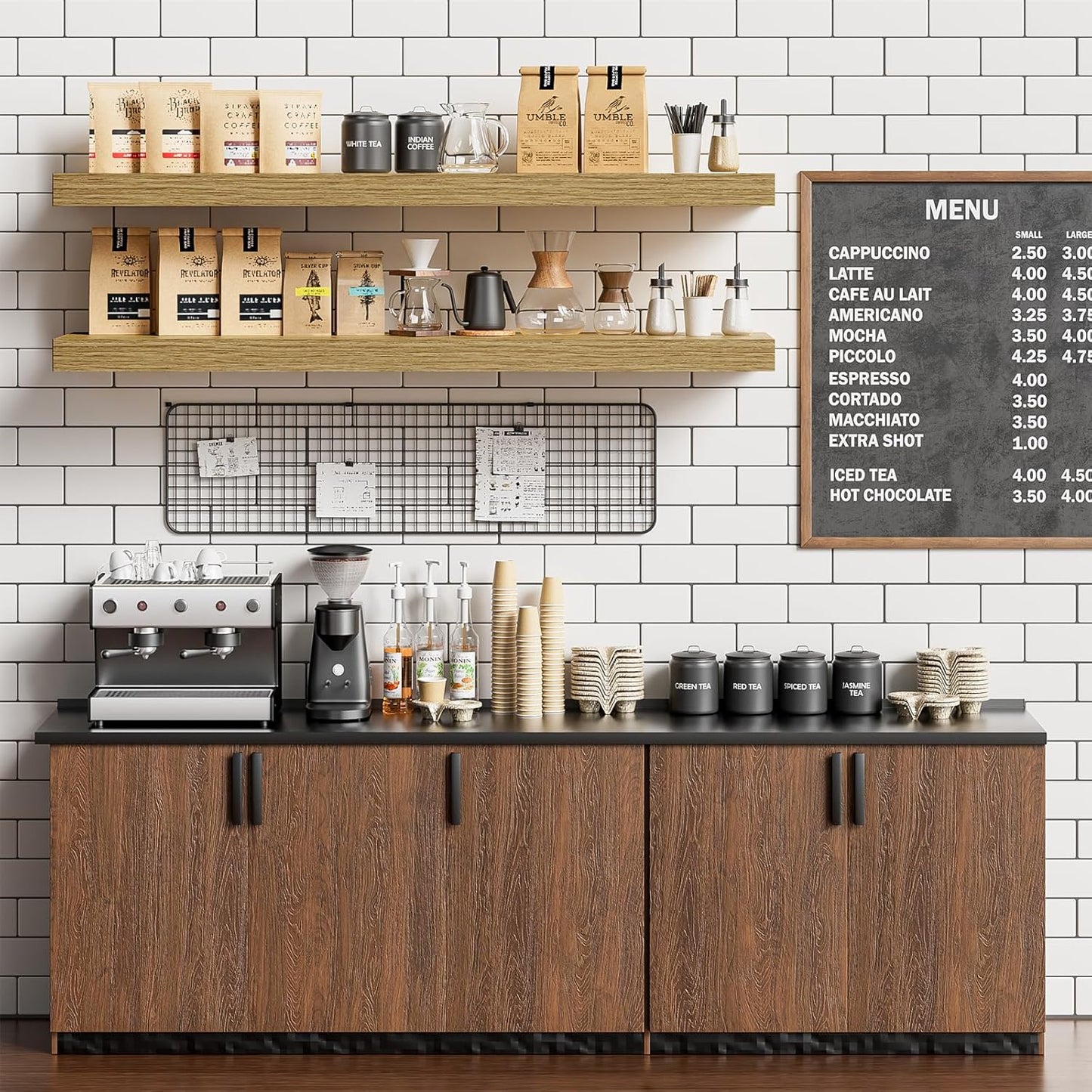 Heimlove 40 Inches Floating Shelves for Wall,9.3" Deep Oak Long Floating Shelves Set of 2,Large Display & Storage Shelf,Wall Shelf for Bathroom Bedroom Living Room Kitchen Office