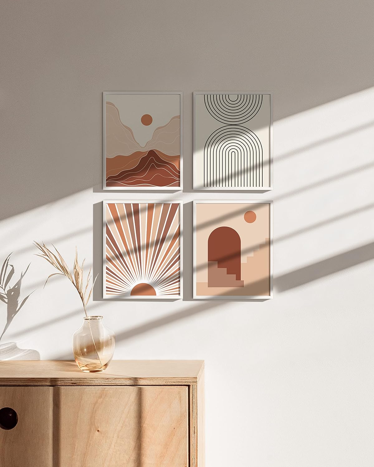 HAUS AND HUES 8x10 White Metal Picture Frames - Features Premium Aluminum, Vertical & Horizontal Hang, Shatterproof Plexiglass - Perfect for Home, Room, Office (8x10 in, White, Set of 15)