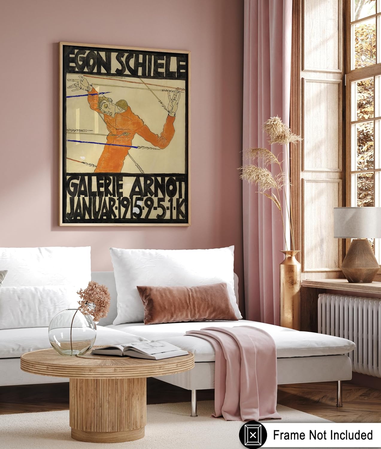 Poster Master Vintage Painting Poster - Retro Expressionism Print - Self Portrait as the Martyred St Sebastian - Gift for Artist, Friend - Wall Decor for Home, Office, 18x24 Unframed Wall Art