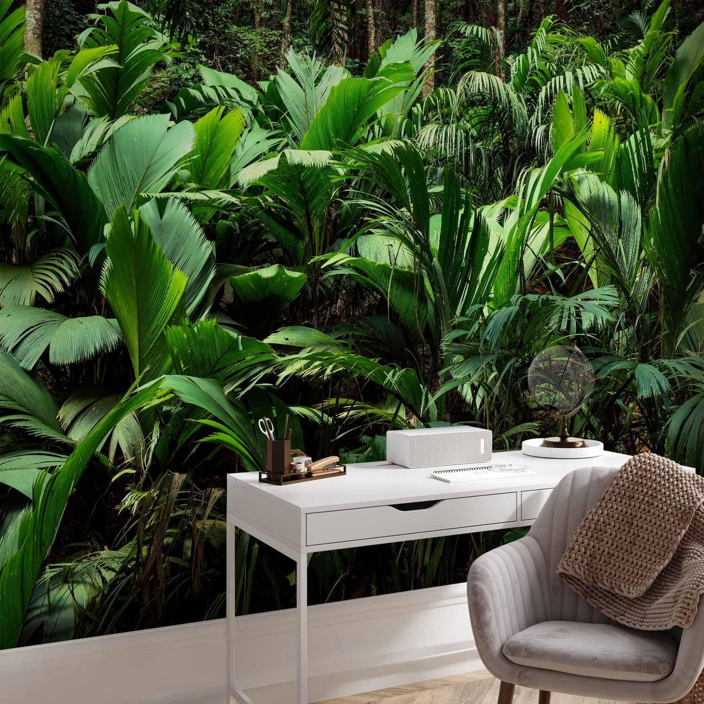 artgeist Premium Wall Mural Nature 98x69 in - XXL Non-Woven Wallpaper Fleece Wall Decor Photo Print Picture Image Design Botanical Plants Jungle Leaves b-B-0594-a-a