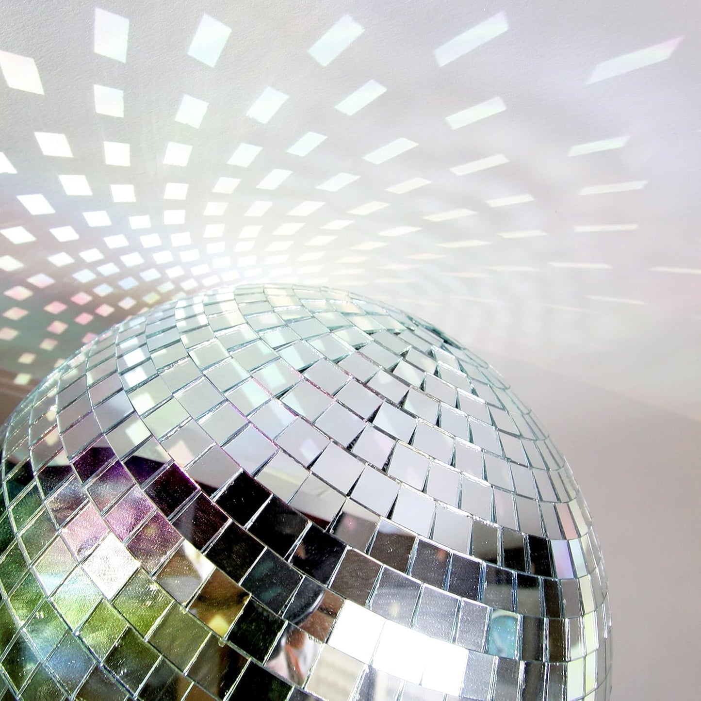 PP OPOUNT 3000 PCS Mirror Tiles Self Adhesive, 10x10mm Disco Tiles for DIY Craft, Home & Party Decoration, Sparkling Glass Mirror Mosaic Tiles for DIY Craft Decoration, Art Collage (Silver)