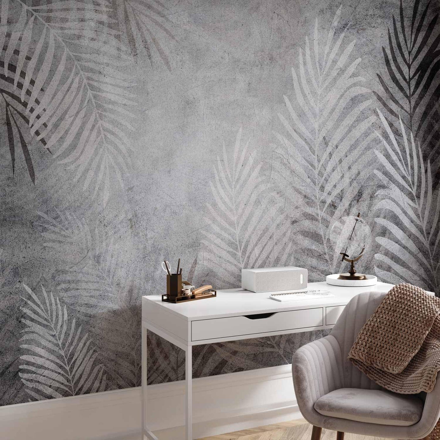 artgeist Premium Wall Mural Leaves 79x55 in - XXL Non-Woven Wallpaper Fleece Wall Decor Photo Print Picture Image Design Palm Abstract Nature Botanical b-C-0855-a-a