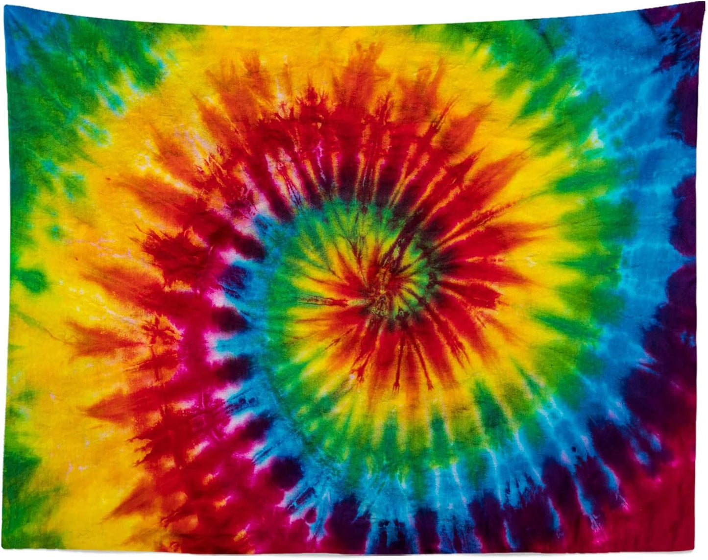 Loccor 10x8ft Tie Dye Tapestry Colorful Red Blue Yellow Green Orange Purple Retro Abstract Psychedelic Swirl Wall Hanging for Living Room Bedroom Dorm Home Decor (Pattern Painted on Polyester Fabric)