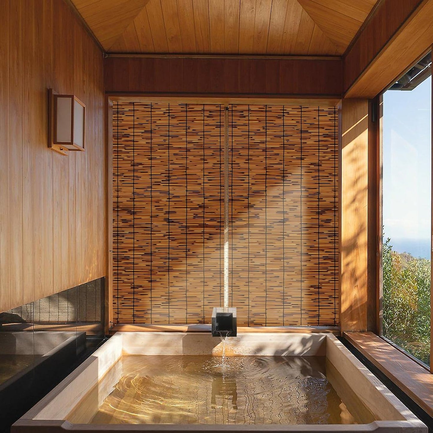 Natural Reed Fencing 6FT X 16.4FT Reed Fence 6FT High Balcony Reed Fence Privacy Reed Screen for Outdoor Backyard Patio(Brown)