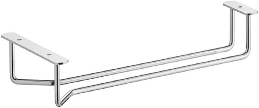 TrueCraftware- 10-Inch Wine Glass Rack Chrome Finish Set of 2- Stemware Rack Wire Hanging Rack Under Cabinet Wine Glass Rack Stemware Holder Glass Storage Hanger Organizer for Kitchen and Bar