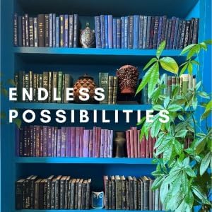 Curated Decorative Books Hardcover Décor Books for Home Décor, Choose Color, Interior Design, Office, Wedding Display, Instant Library, or Staging (Light Blue, Three Feet)