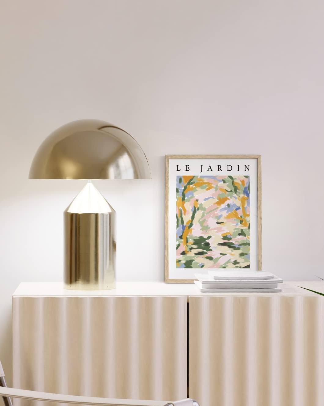 HAUS AND HUES Beige Oak Wood 9x12 Picture Frame - Modern Wood Wall Art Display - Lightweight 9x12 Frame for Art Prints, Photos, Posters - Ready-to-Hang Vertically & Horizontally