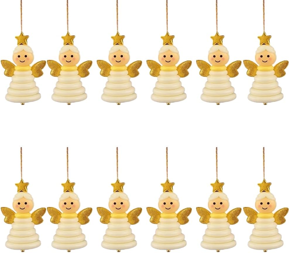 DIY Christmas Button Ornament Making Set - Snowman/Santa/Angel, Fun Holiday Craft Kit for All Ages, Ideal Xmas Tree Hanging Decor & Festive Gifts (D12)