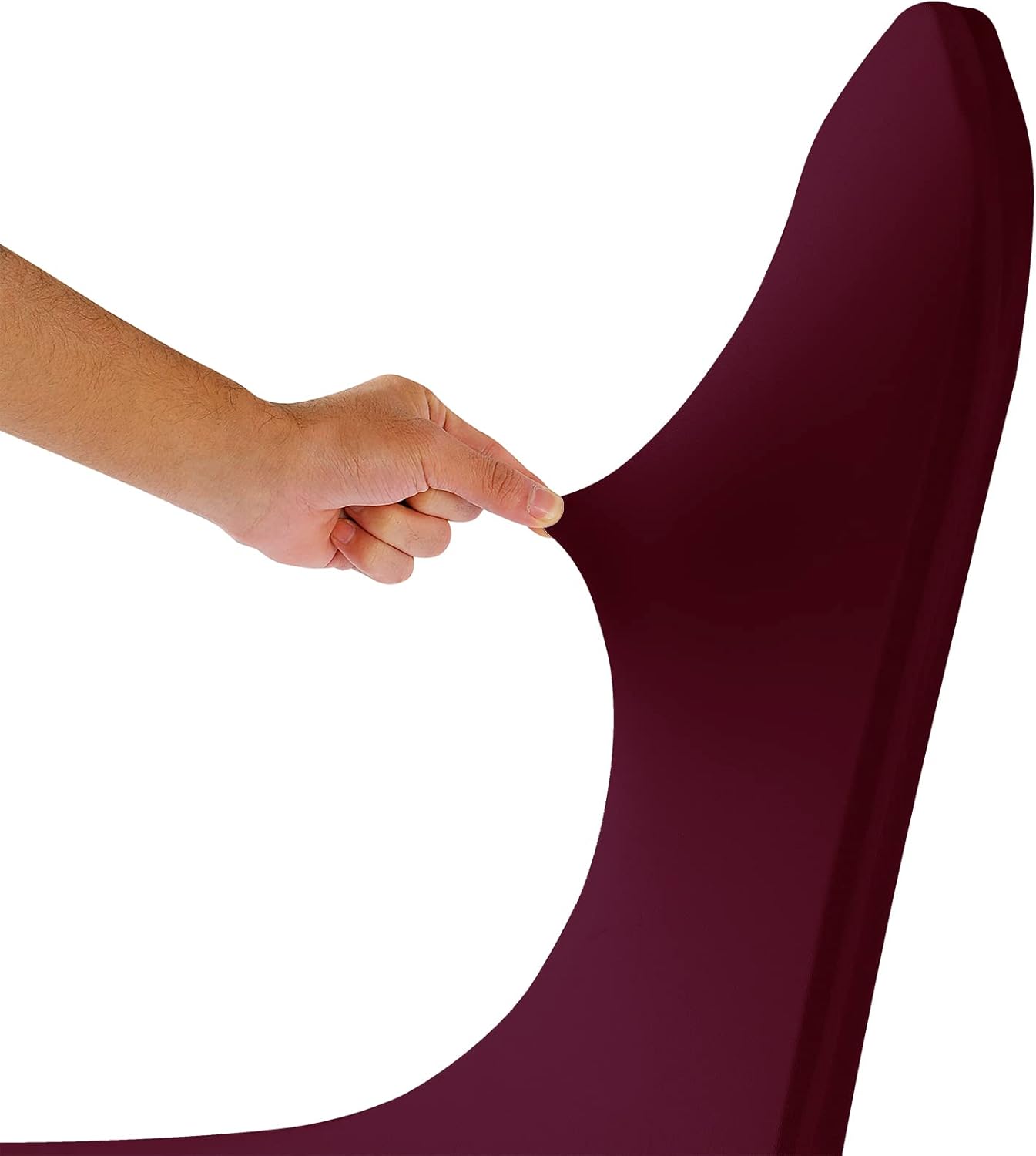 Spandex Chair Covers, 25PCS, Washable Protector for Living Room, Party, Banquet, Wedding, Hotel (Burgundy)