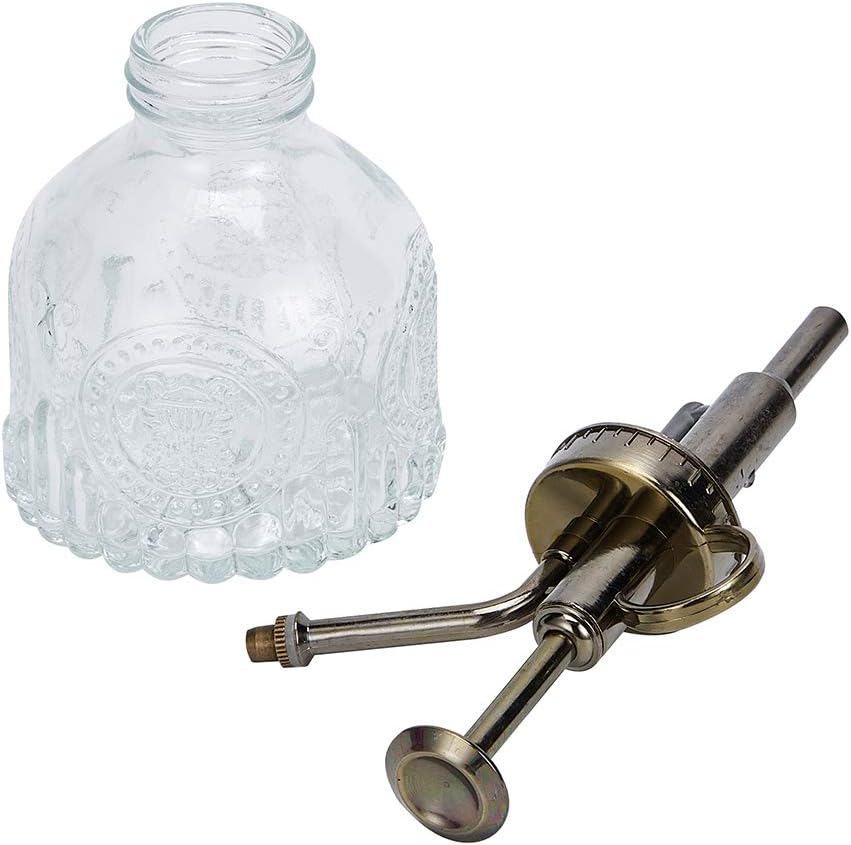 Glass Spray Bottle, 6.5" Tall Vintage Spritzer, Succulent Watering Bottle with Top Pump, Indoor Outdoor Plant Sprayer - Clear