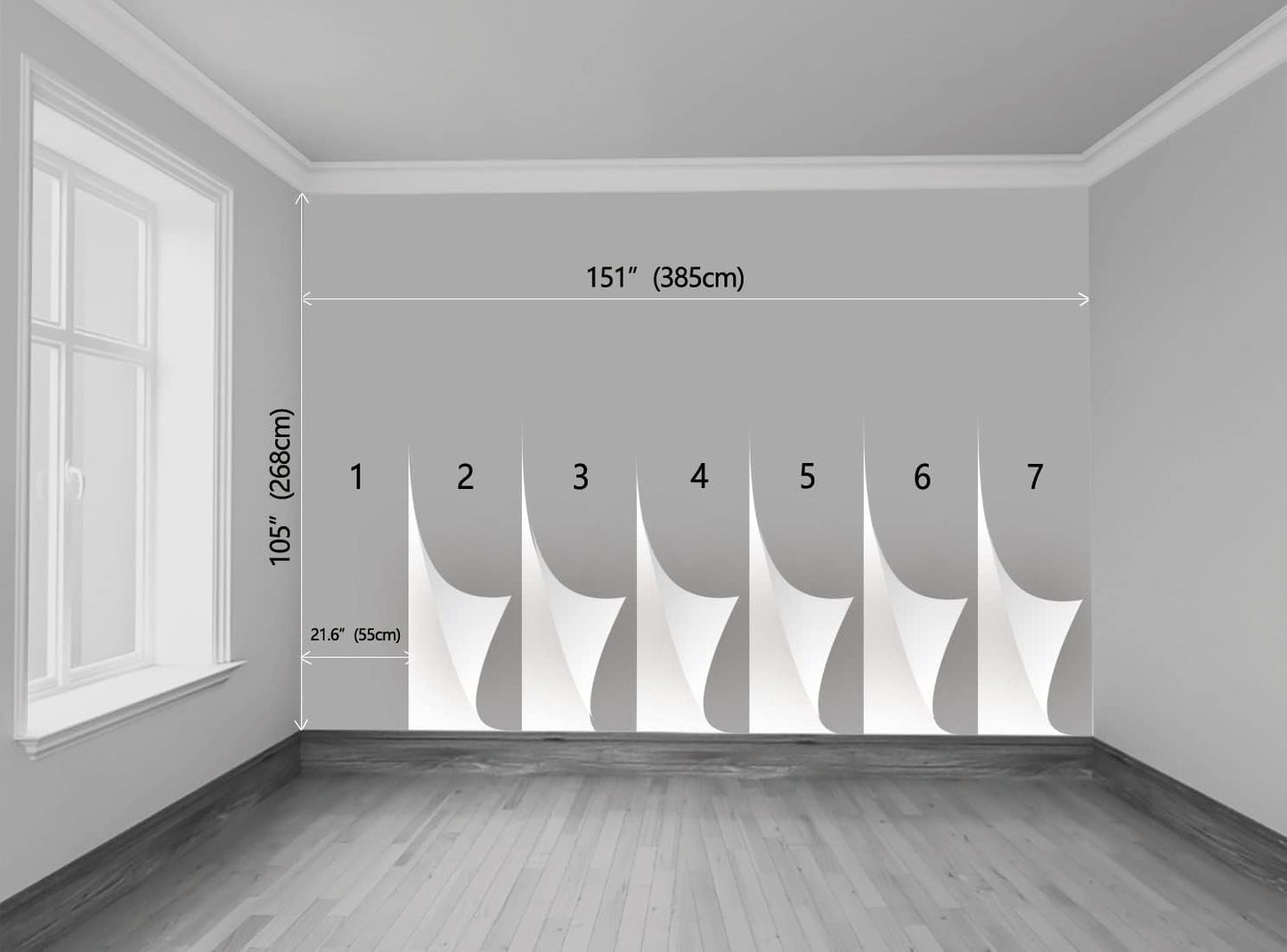 Forest Stream Wall Mural Wallpaper Large Nature Scenery Mural for Bedroom Living Room TV Background Sofa Wall (not self-Adhesive)