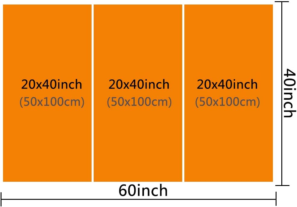 TUMOVO 3 Pieces Wall Art LP 610 4 Blue Supercar Painting Pictures Print On Canvas Car The Picture for Home Modern Decoration Stretched by Wooden Frame Ready to Hang - 40 x 20inch x 3 Panels