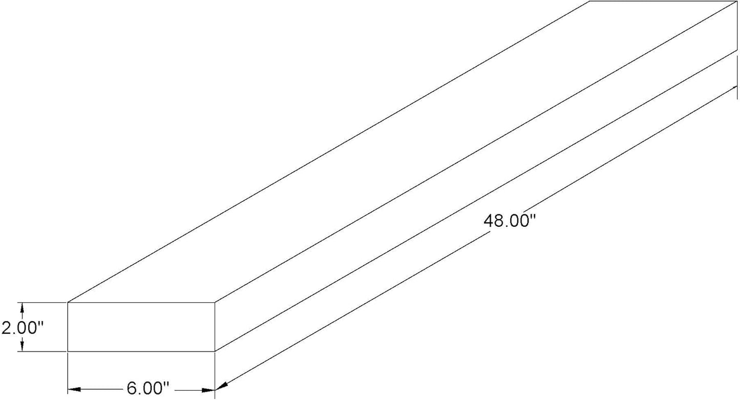 joelsantiques - 48 Inch Wooden Floating Shelves for Wall - 48x6x2 in - Made of Natural Wood - Long Heavy Duty Rustic Wall Shelves for Bedroom - Perfect for Living Room, Kitchen - Medium Brown