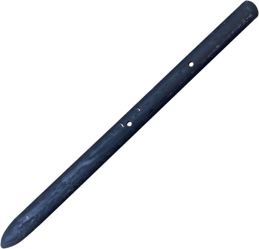 Sandbaggy Round Steel Concrete Form Stakes with Nail Holes - Rust Resistant Coating - Removable, Reusable (10, 3/4 in X 12 in)