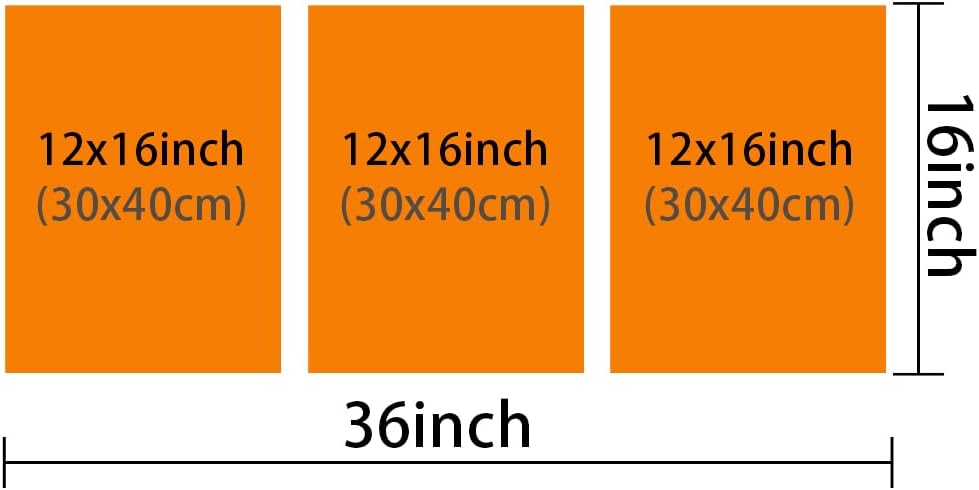 TUMOVO Canvas Prints Vintage Wall Art Modern Home Decor Black Sports Car Poster Living Room Men Boys Bedroom Decoration 3 Pieces Famous Car Retro Artwork Painting Framed Ready to Hang, 36" Wx16 H