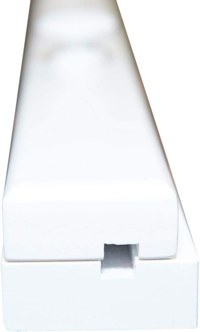 RRD Amish Made Quilt Rack Wall Mount - Rustic Tapestry Hangers for Rugs, Tapestries & More - Maple Wood, White Paint, 54' Long