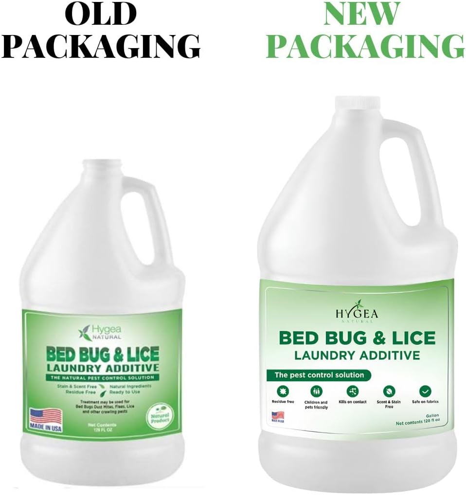 Lice and Bed Bug Laundry Additive - Environmentally Responsible, Odorless, and Stain-Free Liquid Laundry Treatment - Safe for Children and Pets - Any Water Temperature (1 Gallon)