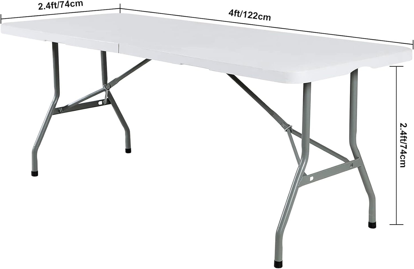 Spandex 4ft Waterproof Table Cover for Party,Wedding, Banquet, and Events(Gary)