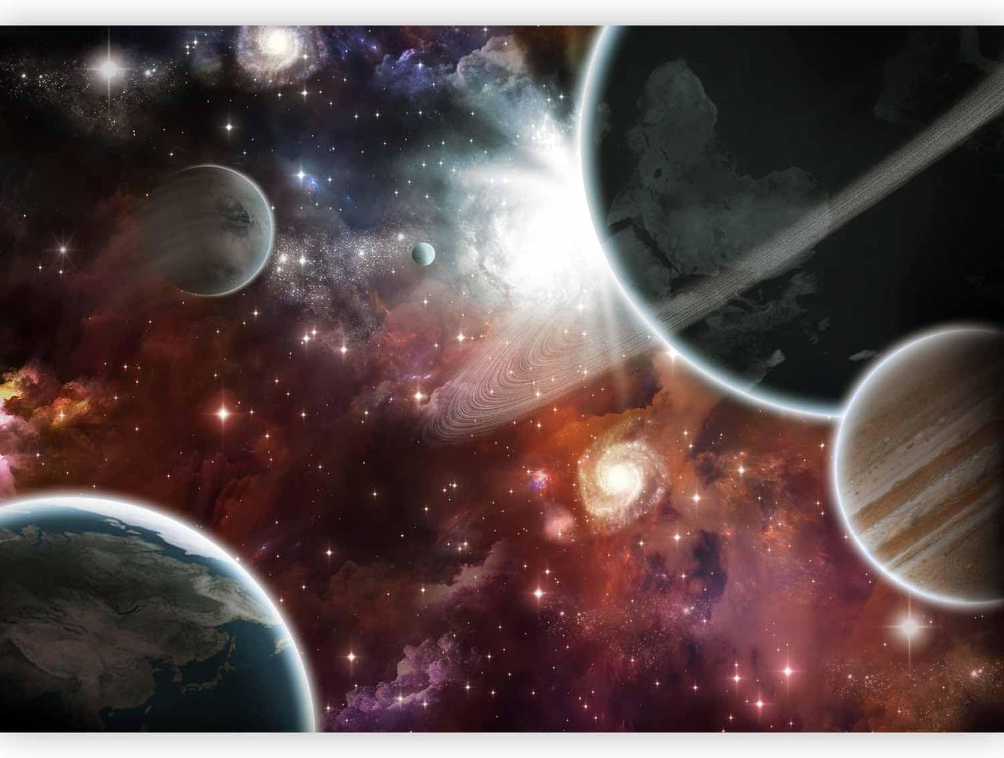 artgeist Premium Wall Mural Cosmos Galaxy 197x138 in - Non-Woven Wallpaper Fleece Wall Decor Photo Print Picture Image Design Home 10110905-32