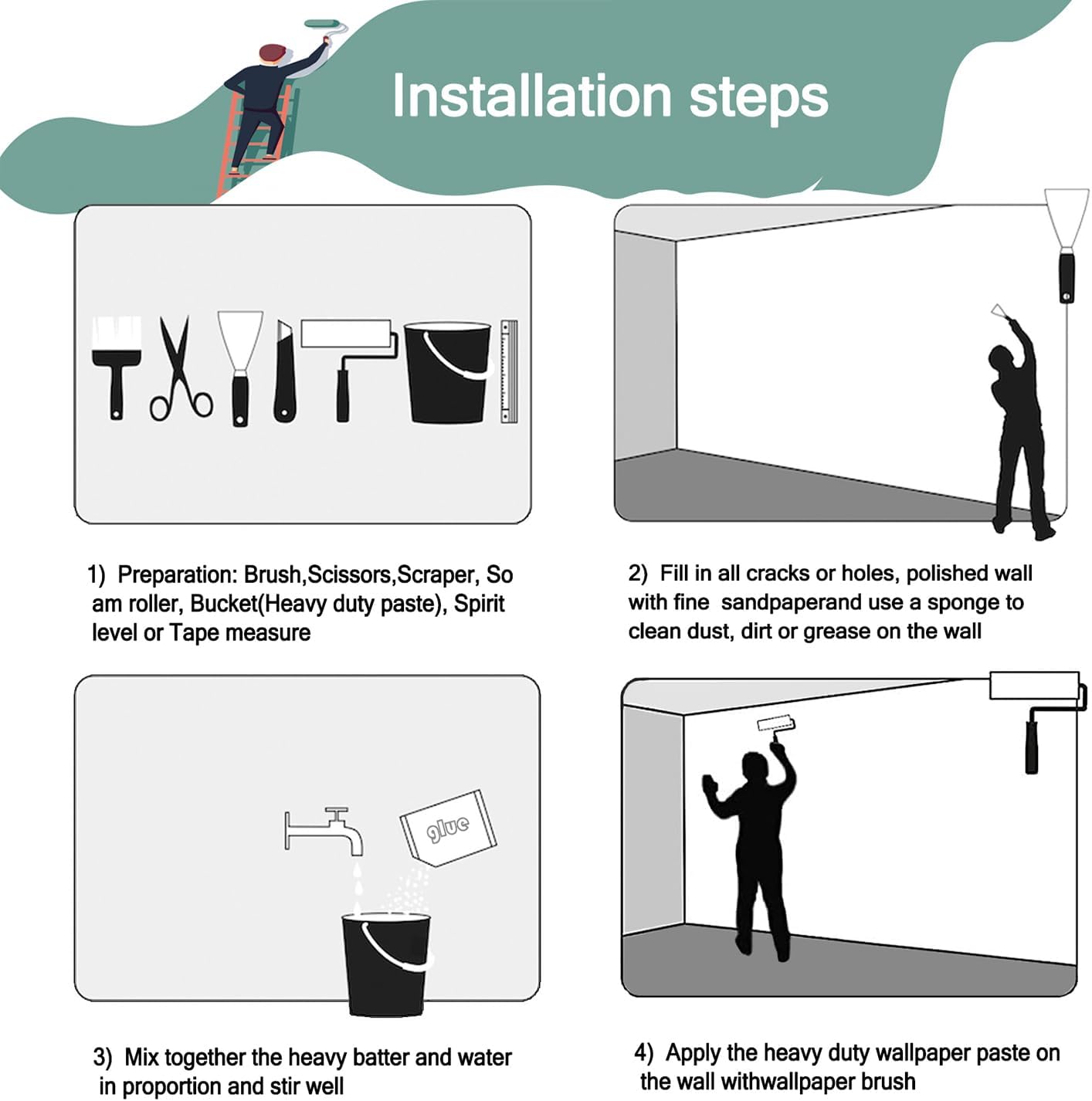 -Vintage Forest Natural Wall Bedroom Mural XT18 M 140" x 91"