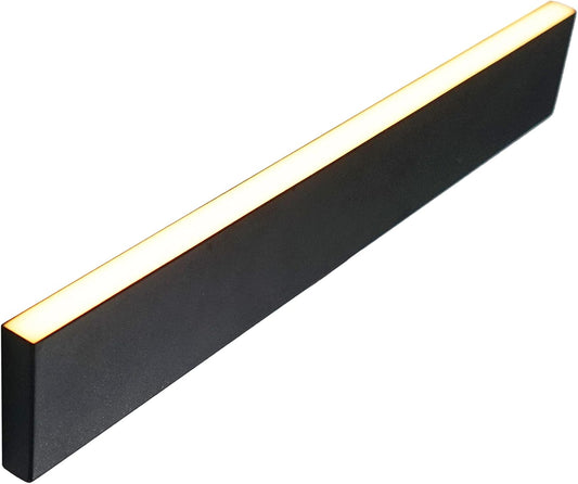 LUMENGY Paver Light Slim 0.5x16 Inch Glare-Free 2700K Warm White, Steel Brick Lighting for Pavers, Walls, Driveway & Pathway Borders, Waterproof IP67, 12V AC/DC Drive-Over Rated