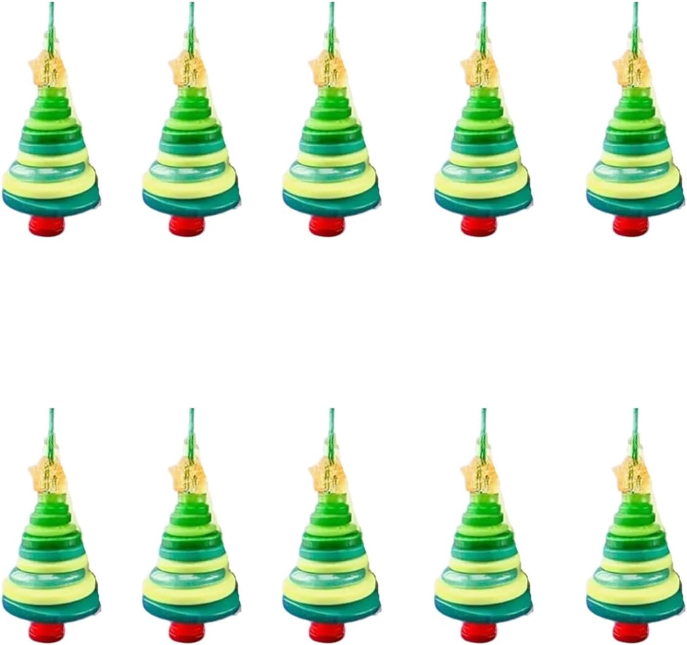 DIY Christmas Button Ornament Making Set - Snowman/Santa/Angel, Fun Holiday Craft Kit for All Ages, Ideal Xmas Tree Hanging Decor & Festive Gifts (10 pcs-B)