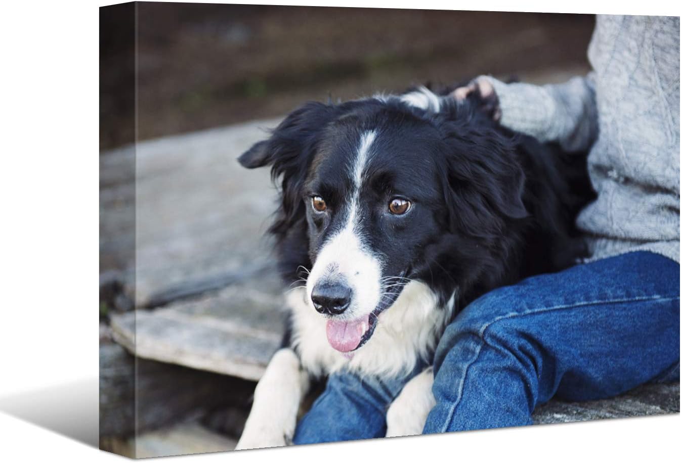 Laoife Custom Canvas Prints with Your Photos 16"x12", Canvas Photo Prints Custom, Personalized Canvas Wall Art for Office Home Bedroom Living Room Wall Decor, Gift for Father's Day Birthday Wedding