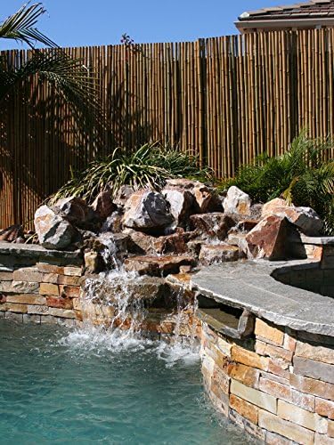 Backyard X-Scapes Natural Rolled Bamboo Fence 1in D x 6ft H x 8ft L