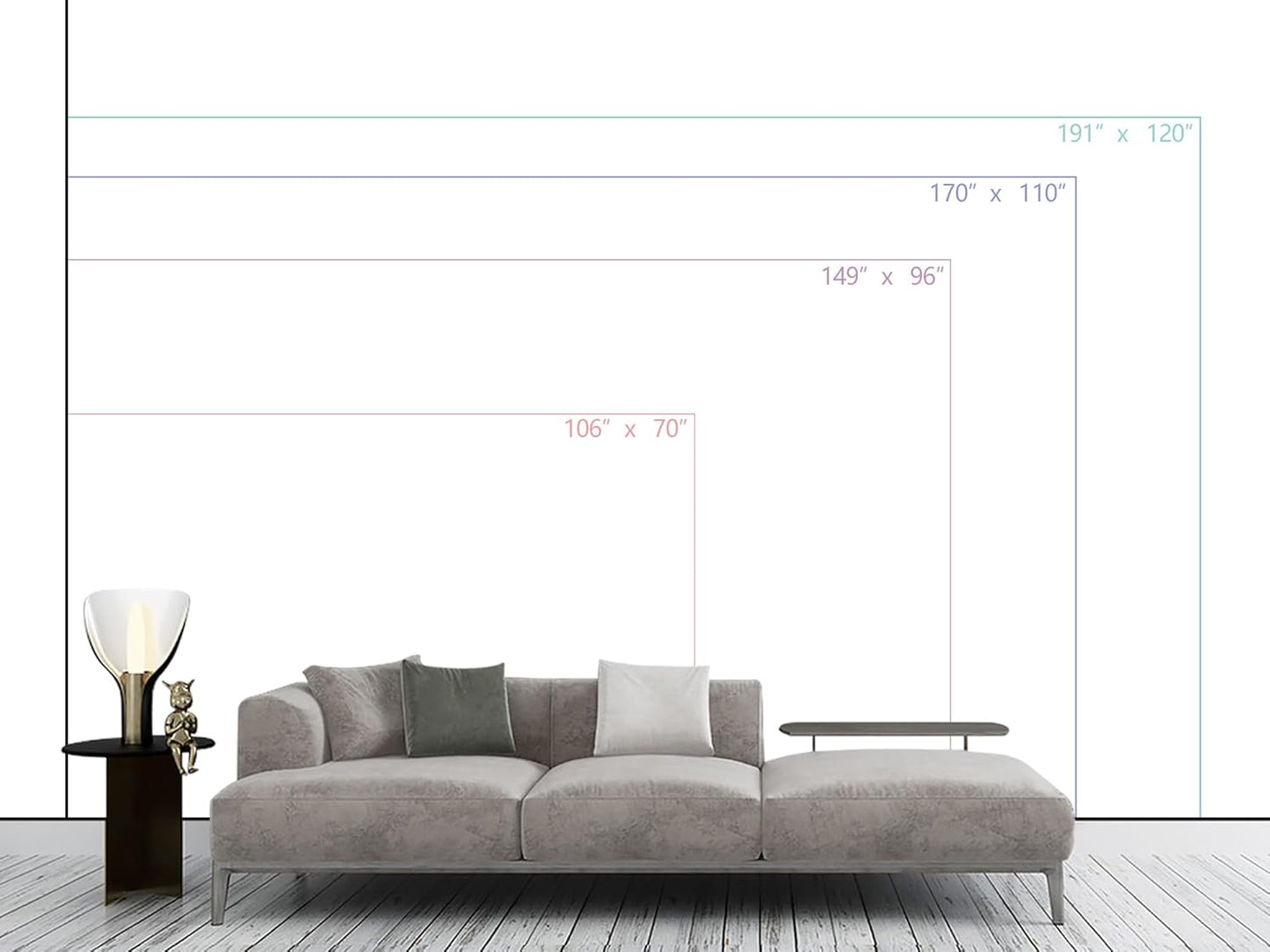 WFBHUA-Vintage Forest Woodland Mural Wallpaper Gray Old Wall Tree Wallpaper for Bedroom Living Room(Not Peel and Stick)