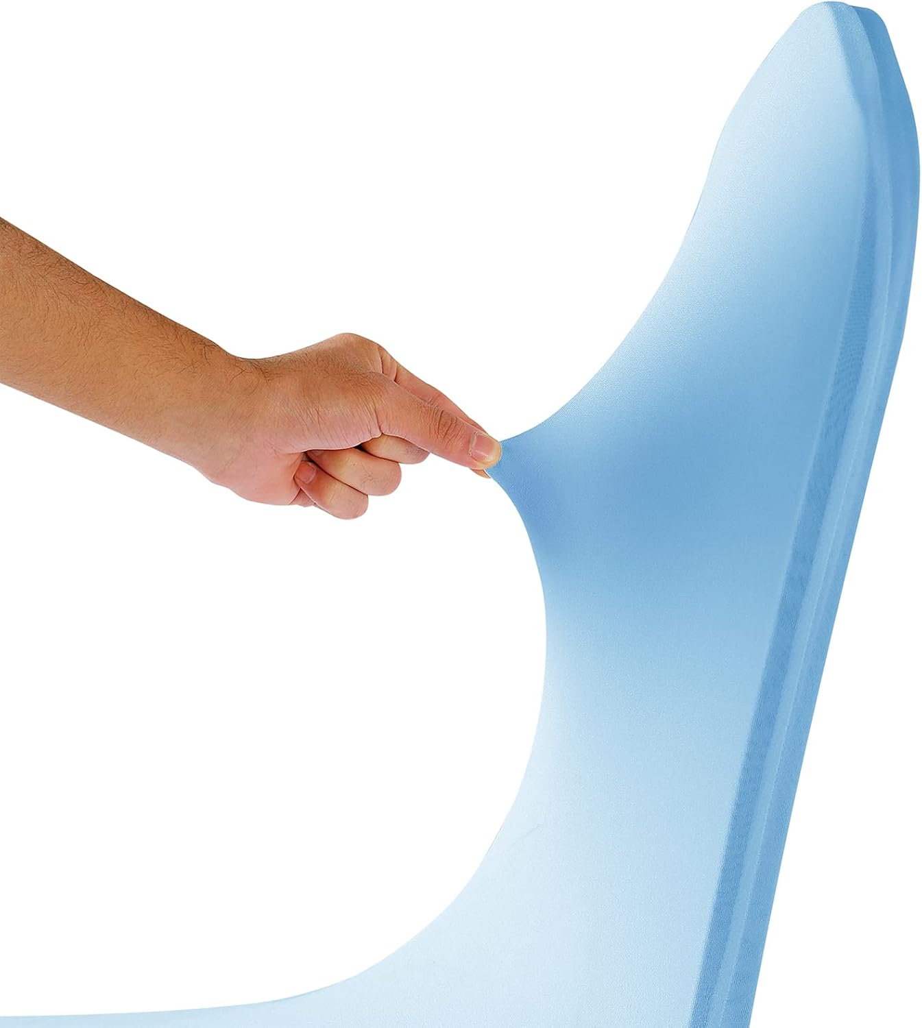 Spandex Chair Covers, 25PCS, Removable Washable Protector Stretch Covers for Living Room, Party, Banquet, Wedding Event, Hotel (Blue Mist)