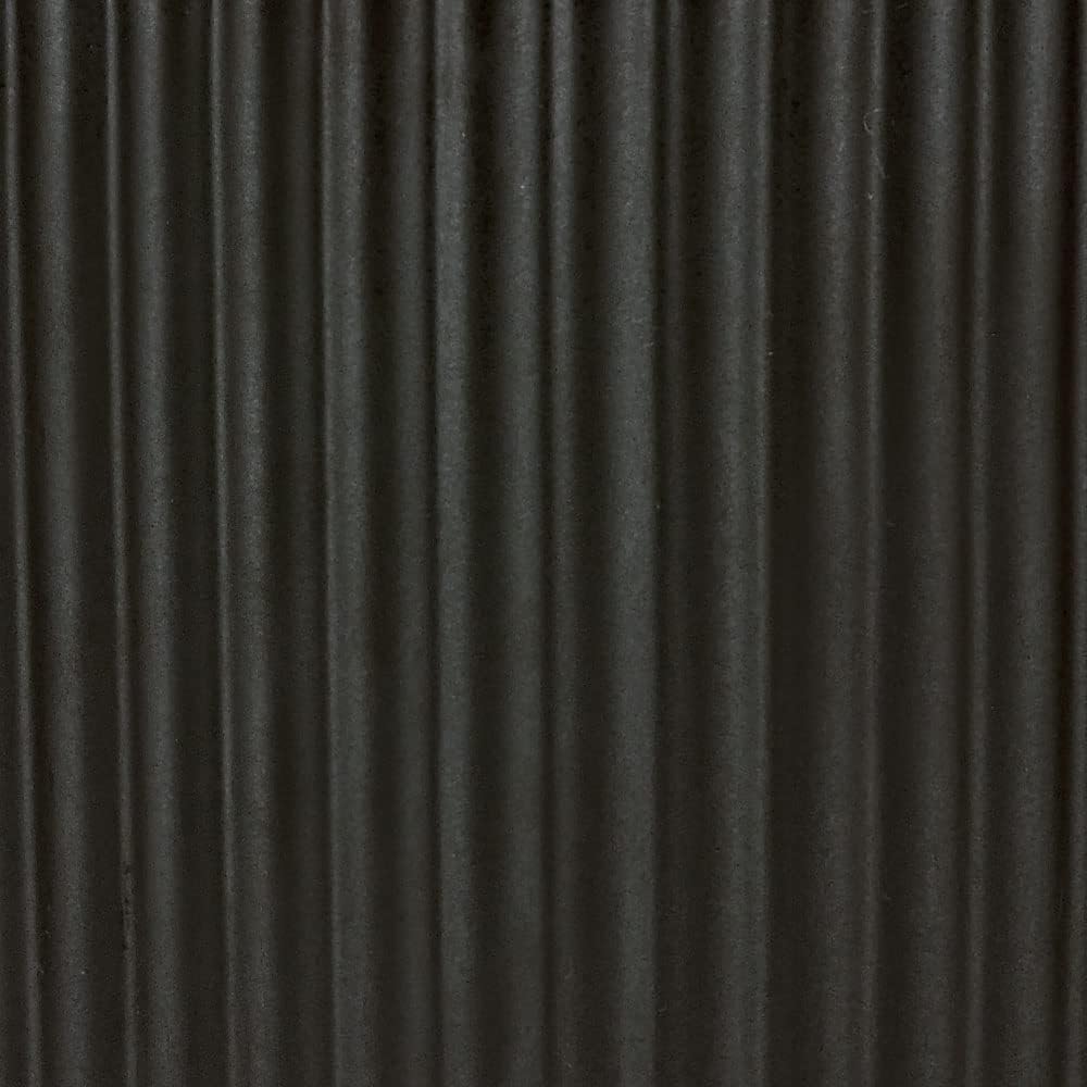 Amazon Basics Fluted Ceramic Round Planter, 10-inch, Black