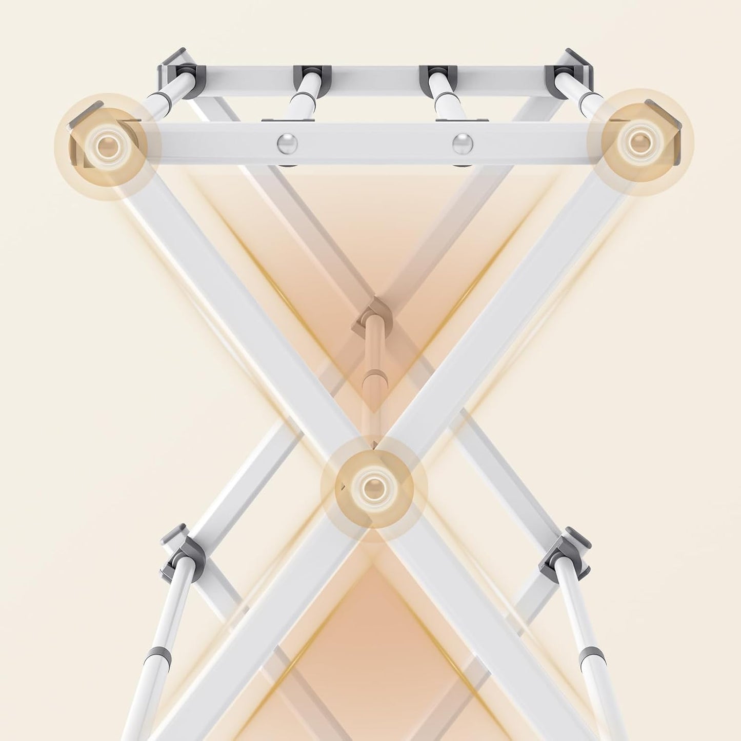 APEXCHASER Drying Rack Clothing, Clothes Drying Rack Foldable, Laundry Drying Rack Expandable, Small Clothe Hanger for Baby Clothes Towels Bibs, Socks, Clothes Airer for Indoor & Outdoor Use, White