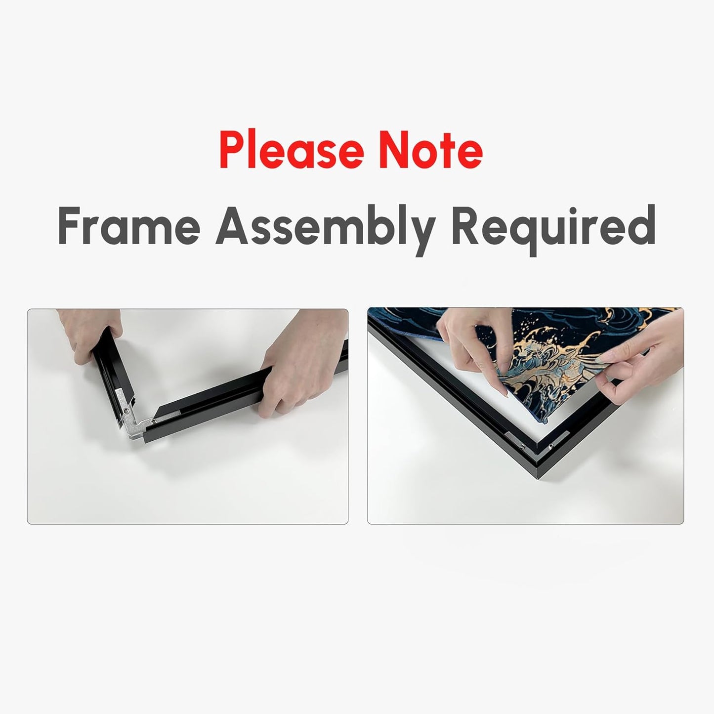 SIGNWIN 24"x46" Extra Large Framed Wall Art Whimsical Garden Bloom, Colorful Abstract Floral for Home Living Room Bedroom Decor (Frame Assembly Required)