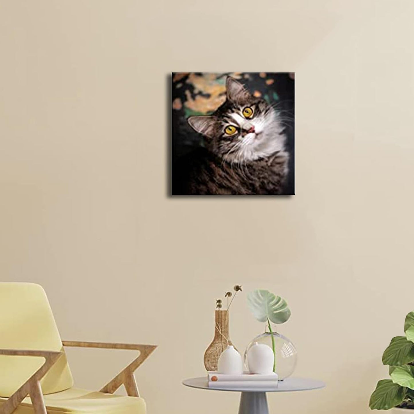 Laoife Custom Canvas Painting 12"x12" Upload Images, Custom Canvas Prints Photos Gifts with Your Photos Personalized Canvas Pictures of Kid Lover Family Pet, Wall Art