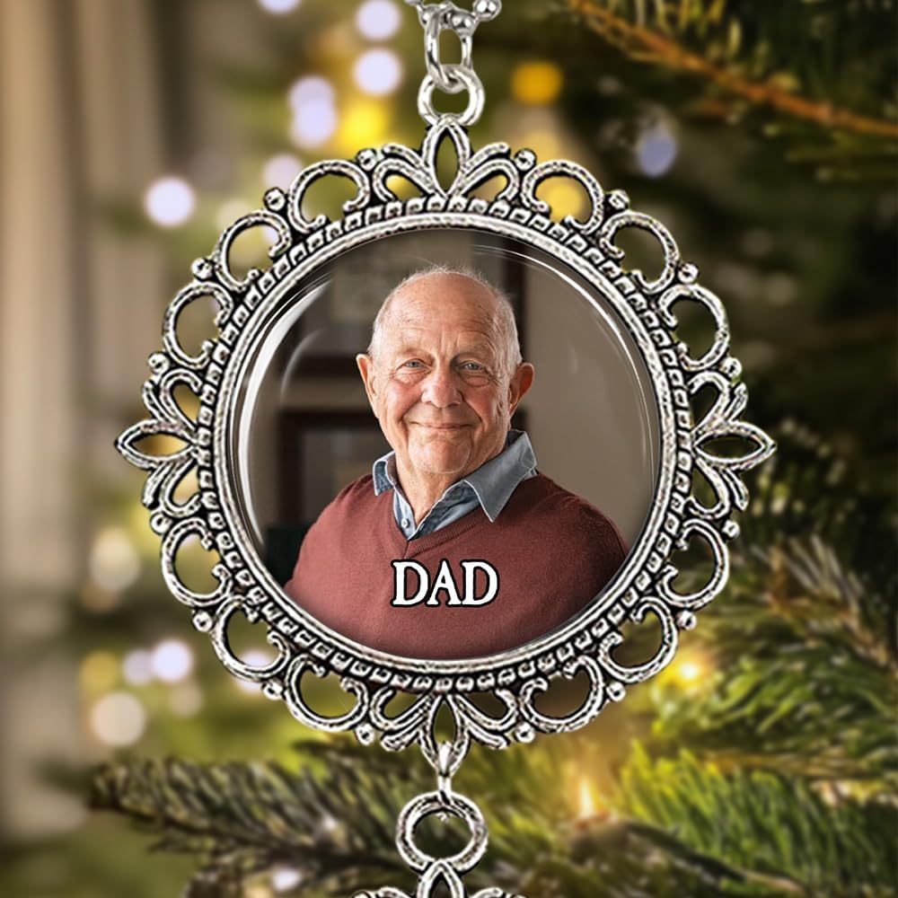 Memorial Car Rear View Ornament with Custom Photo - Moment Your Heart Stopped Wing Charm Hanginh Ornament Car Mirror Remembrance Sympathy Gift for Loss of Loved Ones Grieving Keepsake