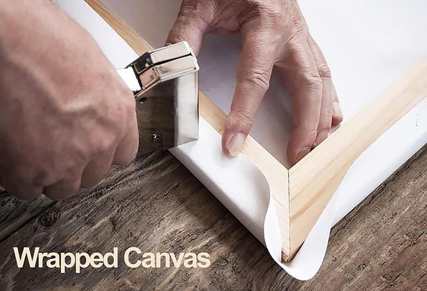 HUADAOART Abstract Painting Modern Art Wall Mural Gold And Blue Background Wall Decor for Living Room Bedroom Print on Artwork Home Decor Framed 30x60inch